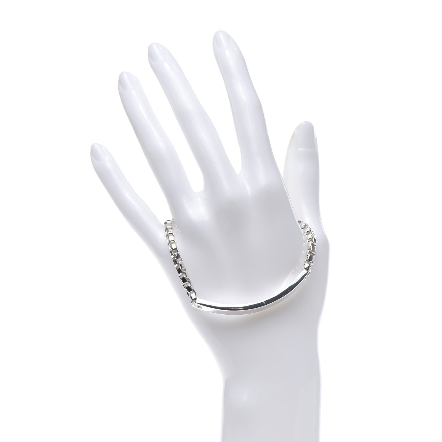 Tiffany Sterling Silver Venetian Link ID Bracelet 2 of 5