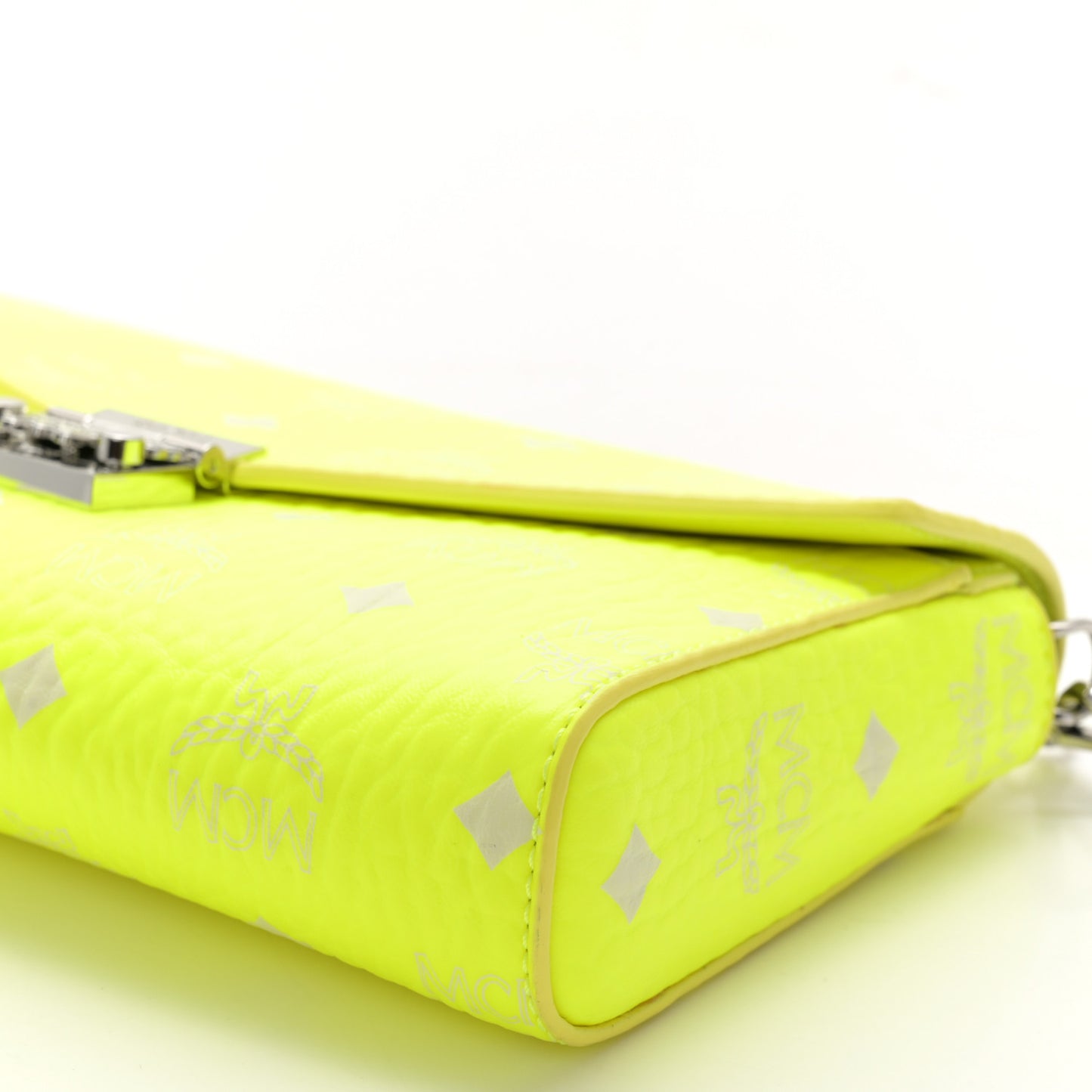 Visetos Monogram Medium Millie Crossbody Bag Neon Yellow