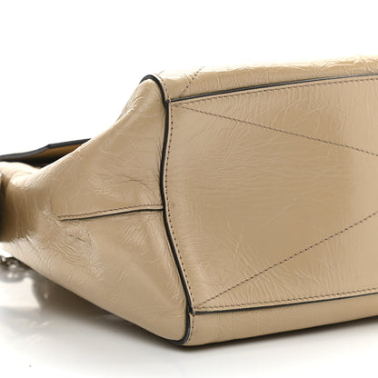 Givenchy Creased Patent Calfskin Medium ID Flap Beige 7 of 9