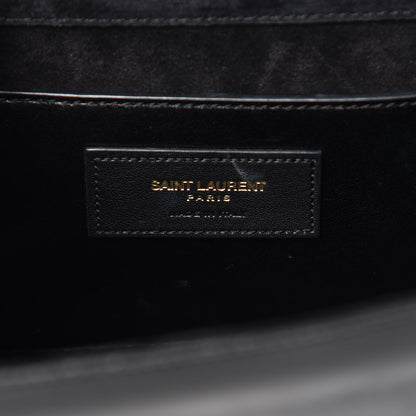 Saint Laurent Patent Cassandre Tassel Clutch Black 6 of 14