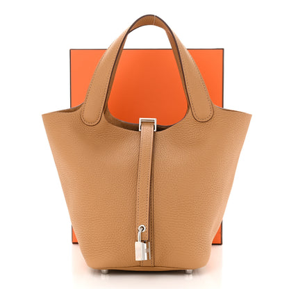 Hermes Taurillon Clemence Picotin Lock 18 PM Biscuit 11 of 11