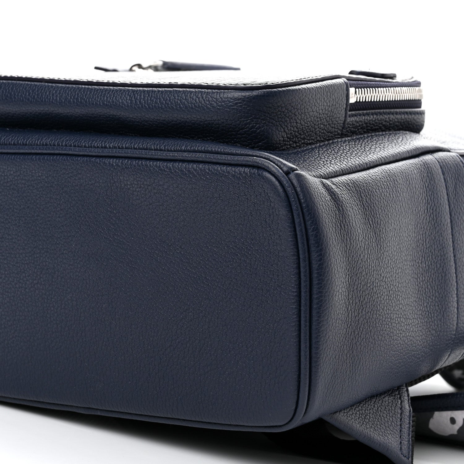 MCM Calfskin Visetos Floral Leopard Klassik Small Stark Backpack Blue Black 10 of 11