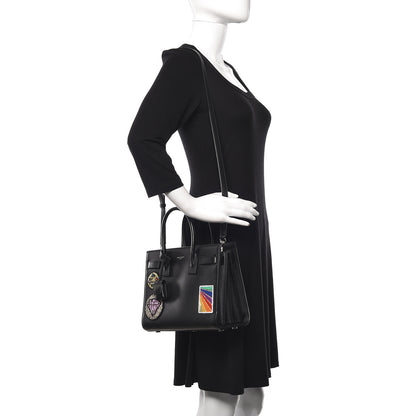 Saint Laurent Calfskin Patchwork Baby Sac De Jour Black Multi 2 of 12