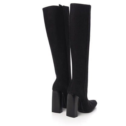 Balenciaga Fabric 110mm Booties 39 Black 4 of 8