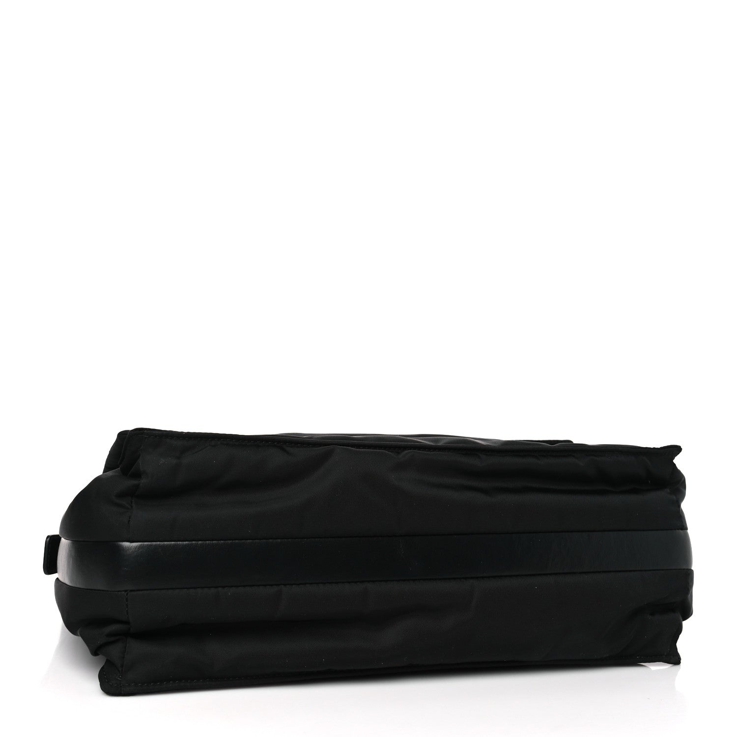 Prada Re-Nylon Vitello Padded Large Flap Shoulder Bag Black 4 of 8