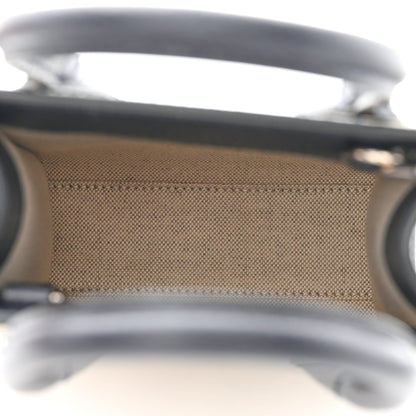 Gucci GG Supreme Monogram Textured Dollar Calfskin Mini Retro Interlocking G Tote Bag Beige Blue 5 of 12