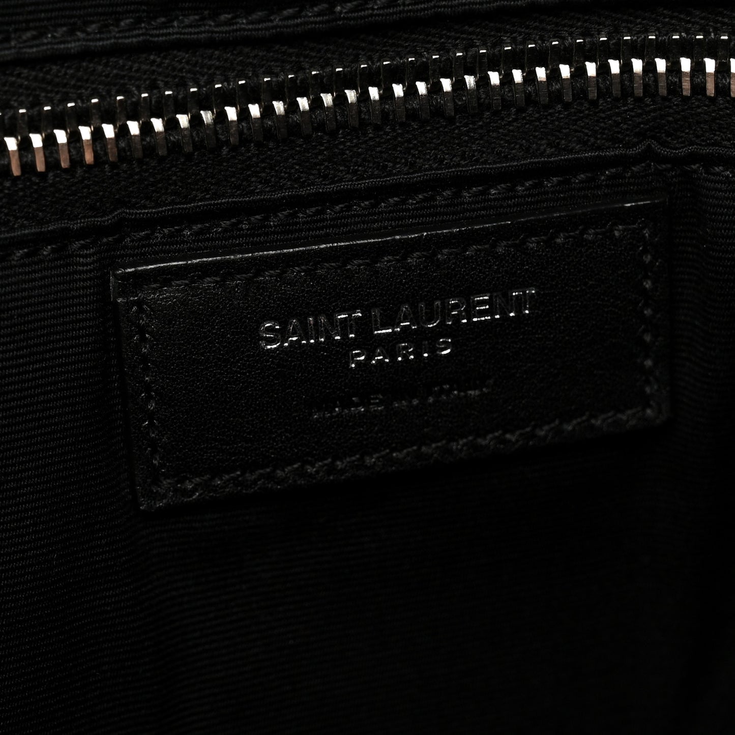 Raffia Linen Calfskin Rive Gauche Tote Black