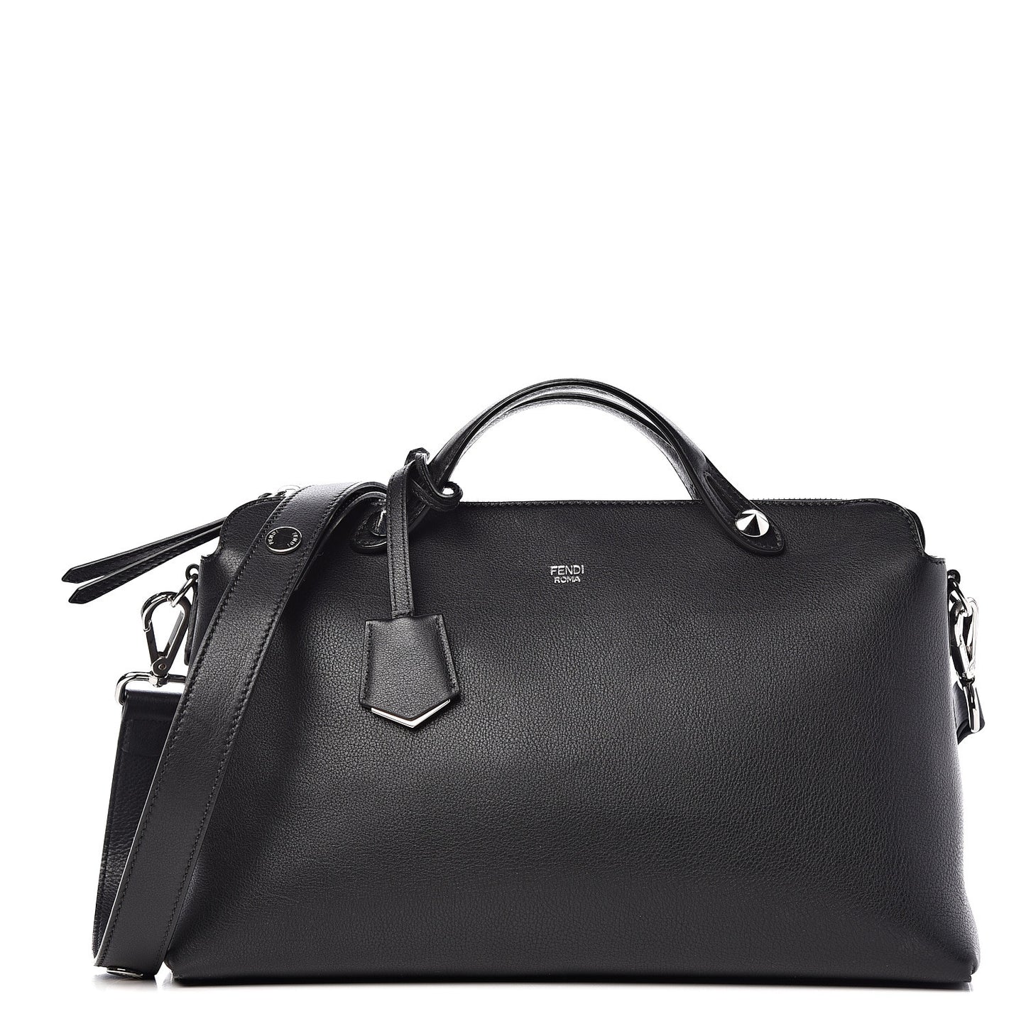 Vitello Dolce Marmol Large By The Way Boston Bag Black