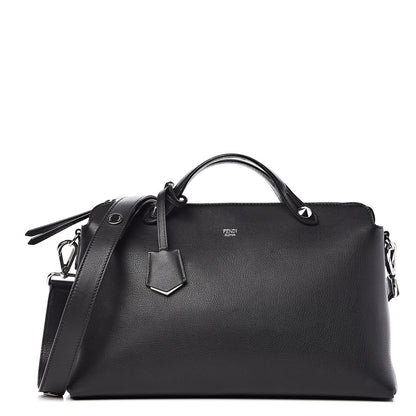 Fendi Vitello Dolce Marmol Large By The Way Boston Bag Black 1 of 13