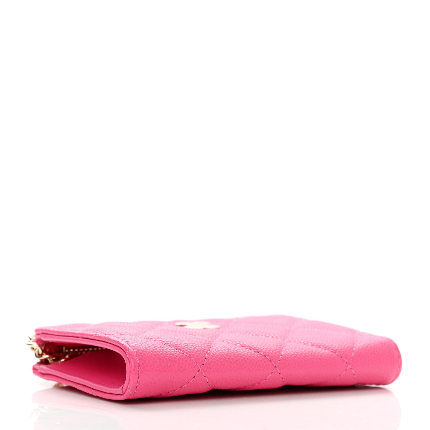 Chanel Caviar Quilted Zipped Key Holder Case Pink 4 of 7