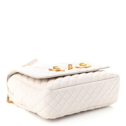 Versace Nappa Quilted Icon Shoulder Bag White 4 of 10