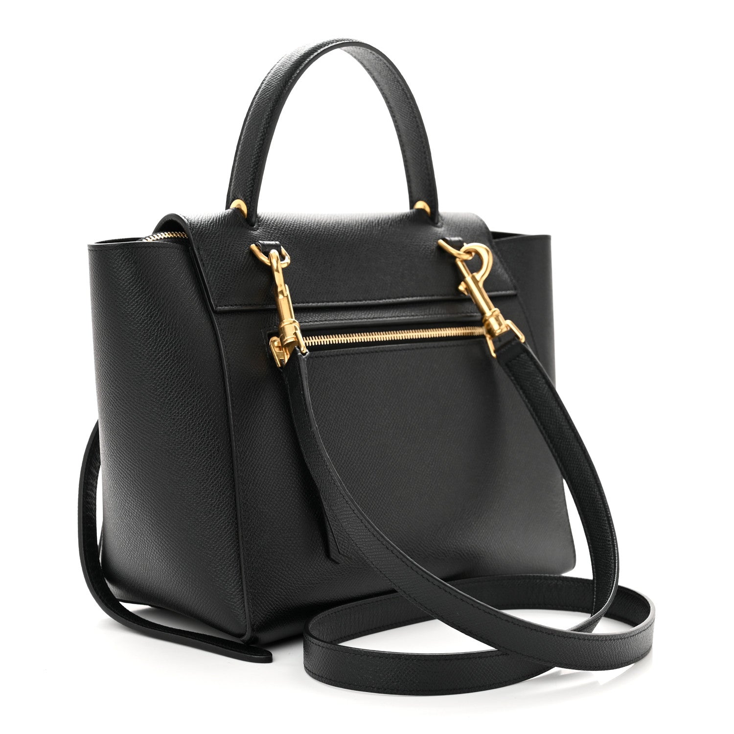 Celine Grained Calfskin Micro Belt Bag Black 2 of 9