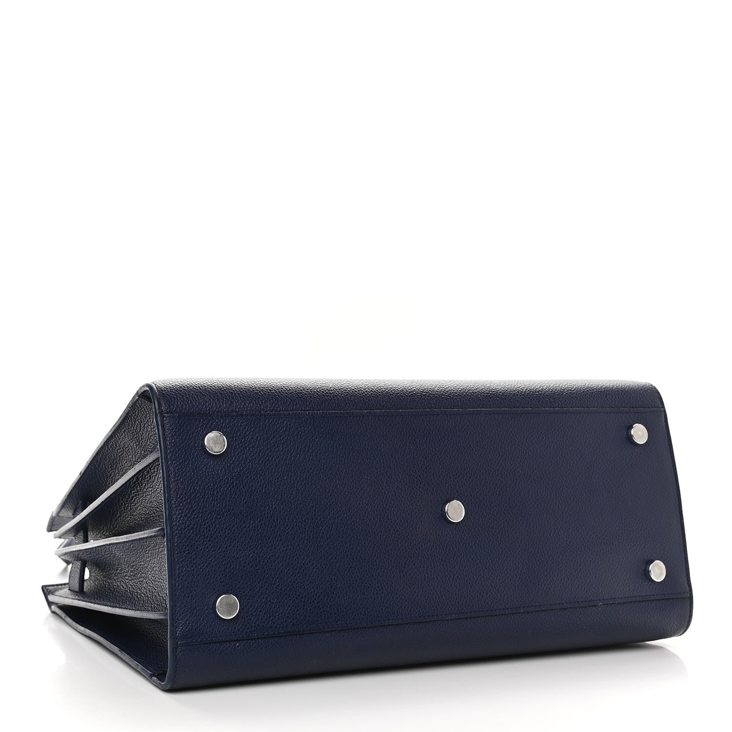 Saint Laurent Grained Calfskin Small Sac De Jour Navy 3 of 10