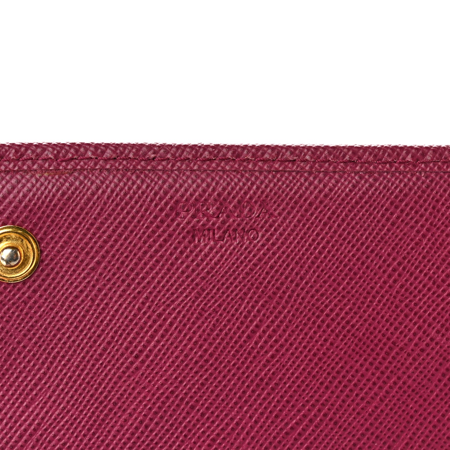 Prada Saffiano Metal Continental Flap Wallet Ametista 6 of 13