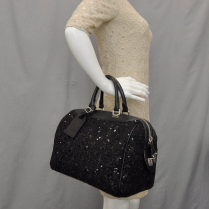 Louis Vuitton Sequin Monogram Sunshine Express Speedy Black 2 of 6