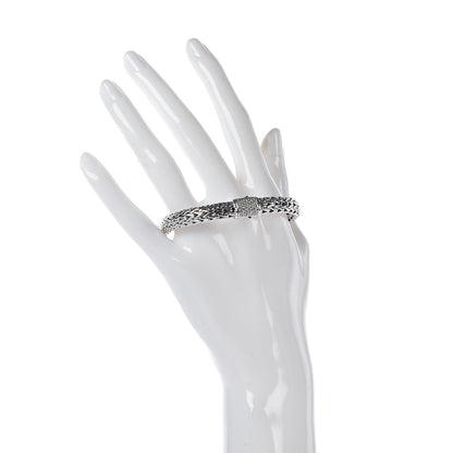 John Hardy Sterling Silver Diamond 7.5mm Classic Chain Bracelet 2 of 4