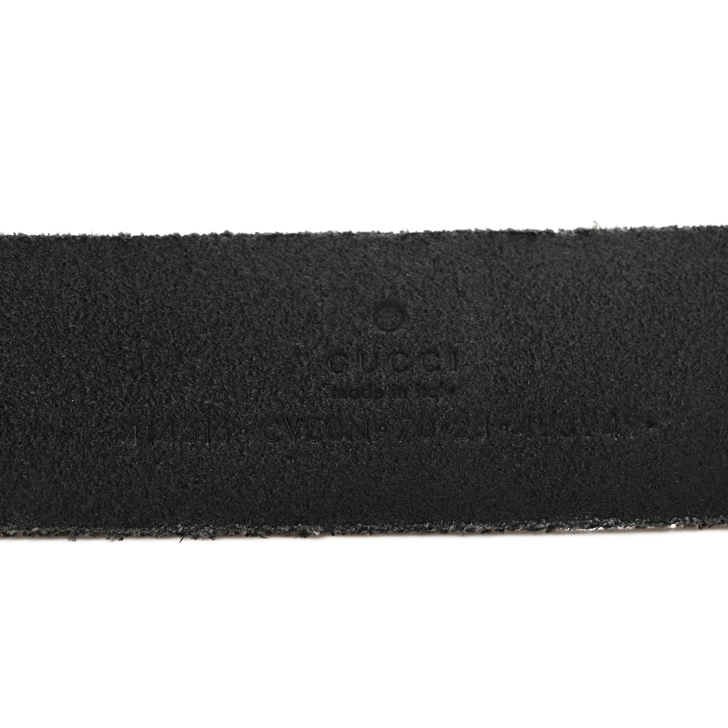Gucci Cuoio Toscano Nickel Double G 30mm Belt 70 28 Black 7 of 7