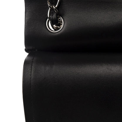 Chanel Lambskin Quilted Jumbo Double Flap Black 9 of 16