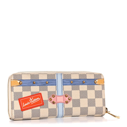 Louis Vuitton Damier Azur Summer Trunks Clemence Wallet 3 of 14
