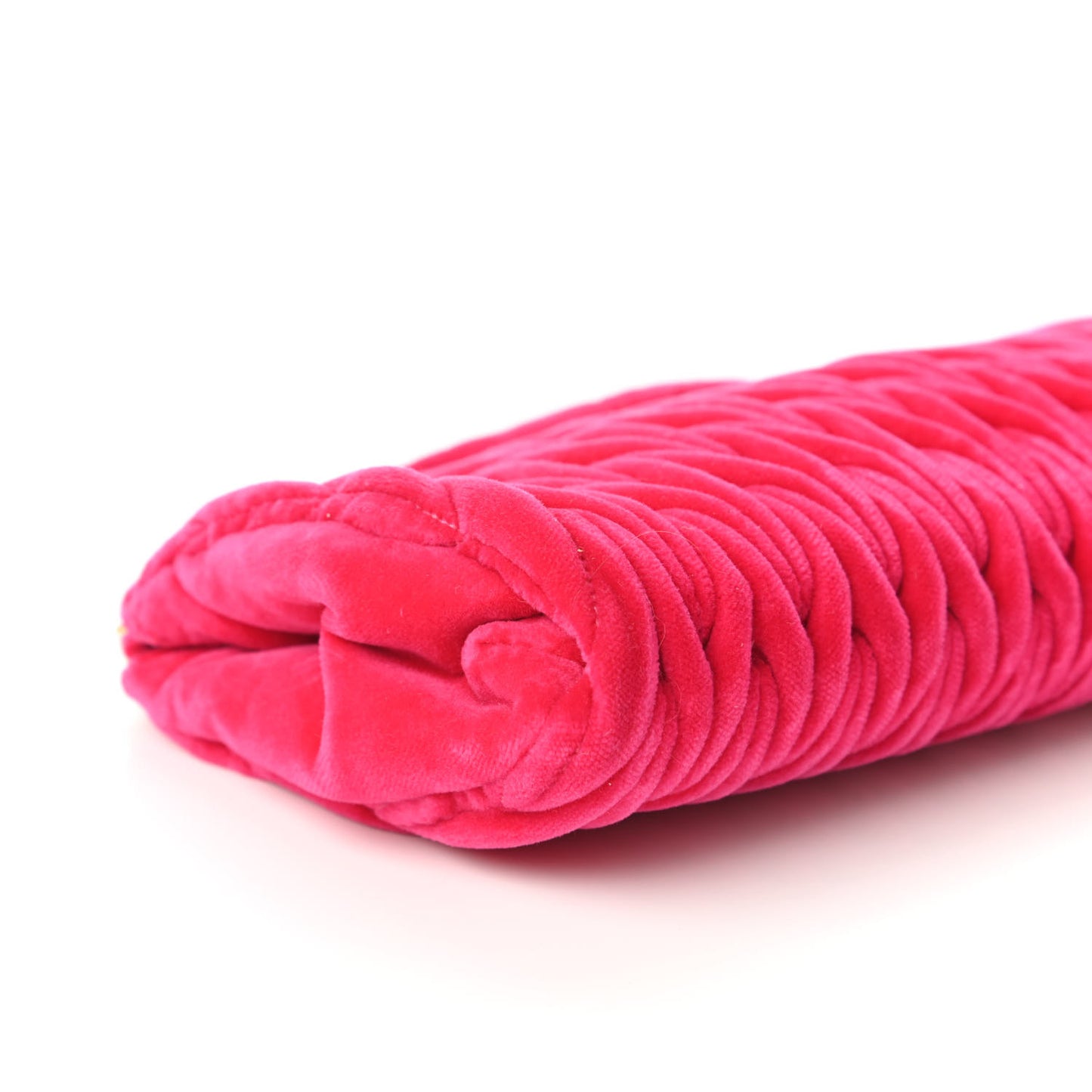 Velluto Matelasse Clutch Fuxia