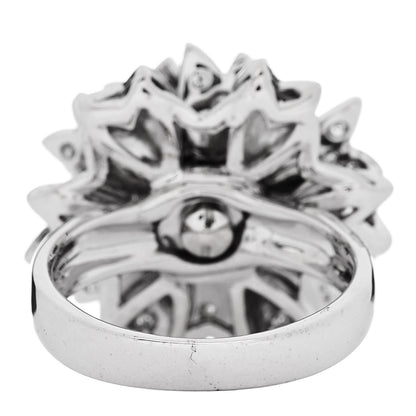 Parker & West by FASHIONPHILE 18K White Gold Diamond 1.10ctw Flower Ring 50 5.25 4 of 11