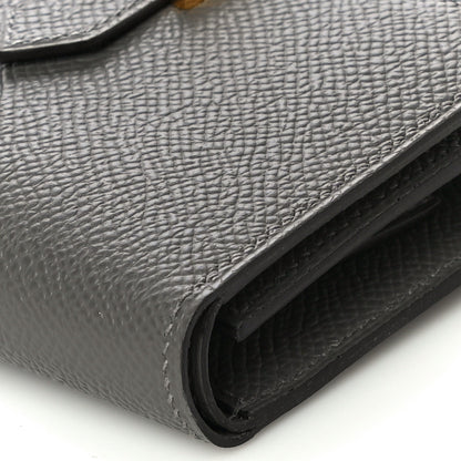 Hermes Epsom Tri-Fold Compact Bearn Wallet Gris Meyer 9 of 10