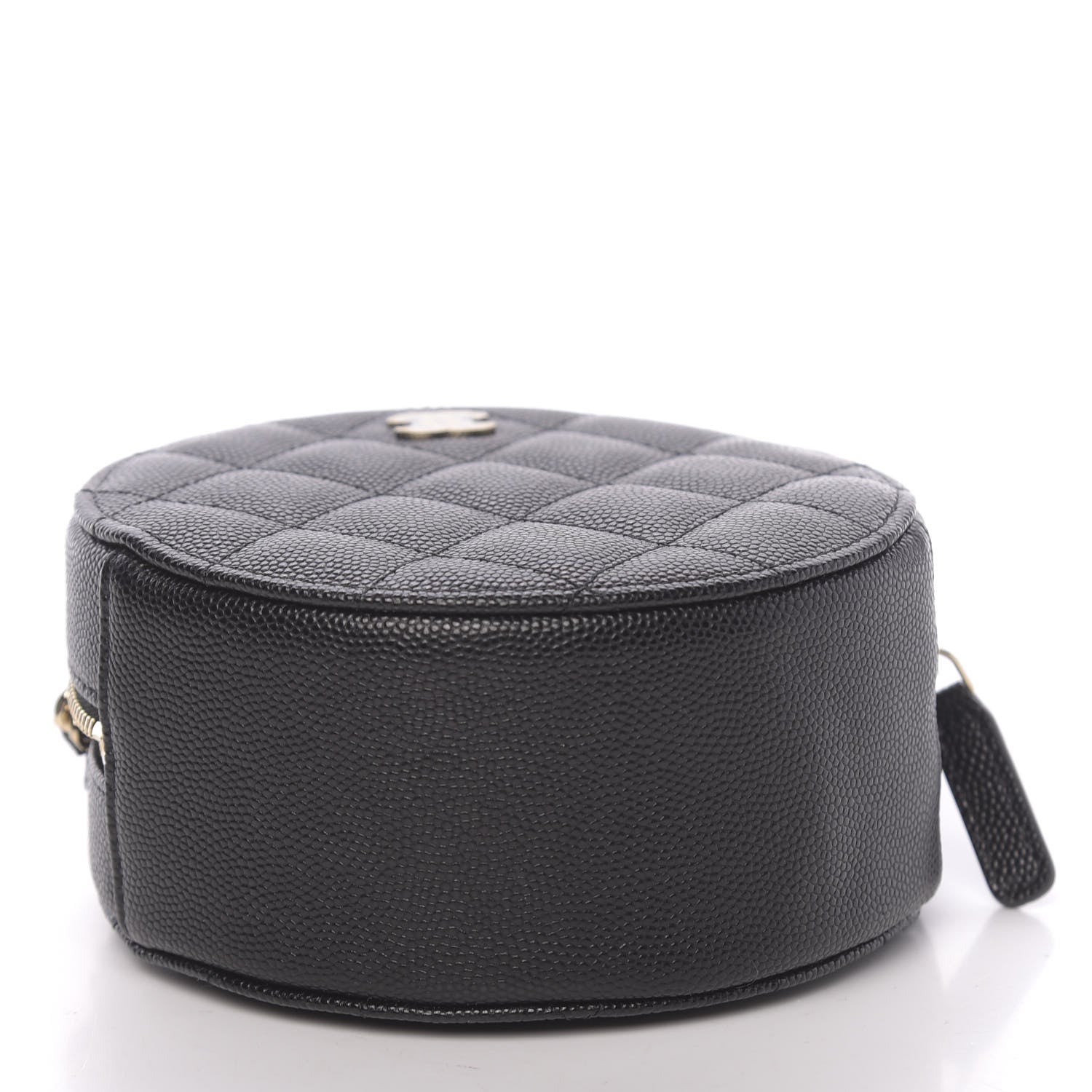 Chanel Caviar Quilted Round Clutch With Chain Black 4 of 11