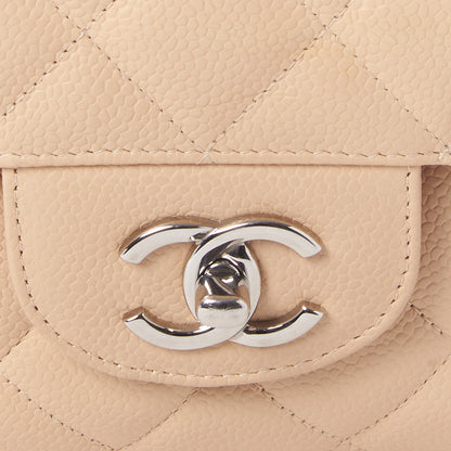 Chanel Caviar Quilted Jumbo Single Flap Beige 7 of 10