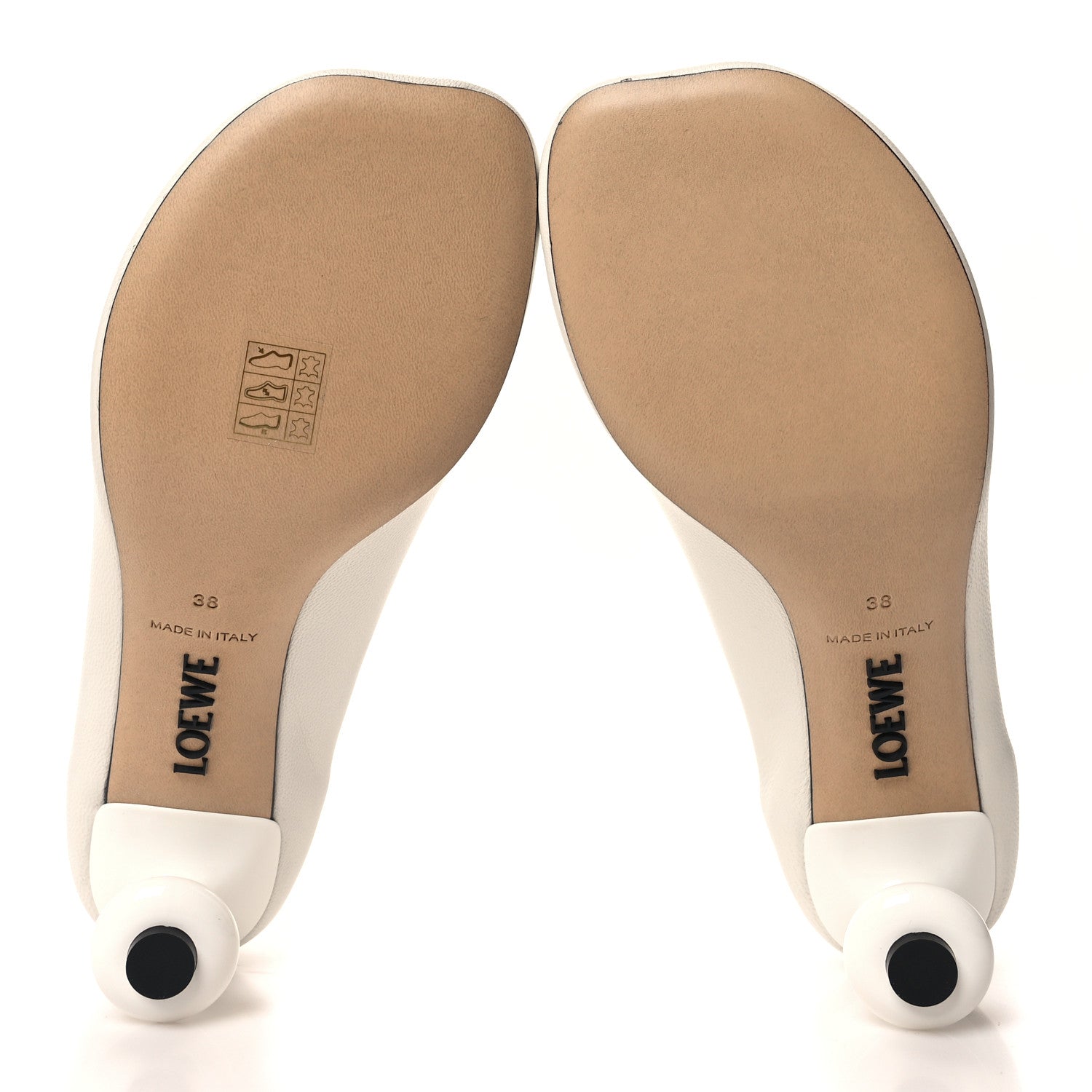 Loewe Goatskin Toy Pumps 38 White 5 of 8