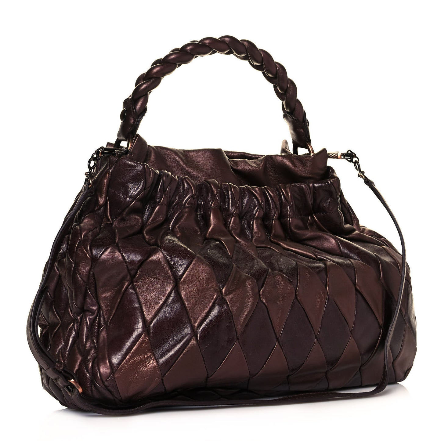 Vitello Patchwork Bag Lampone