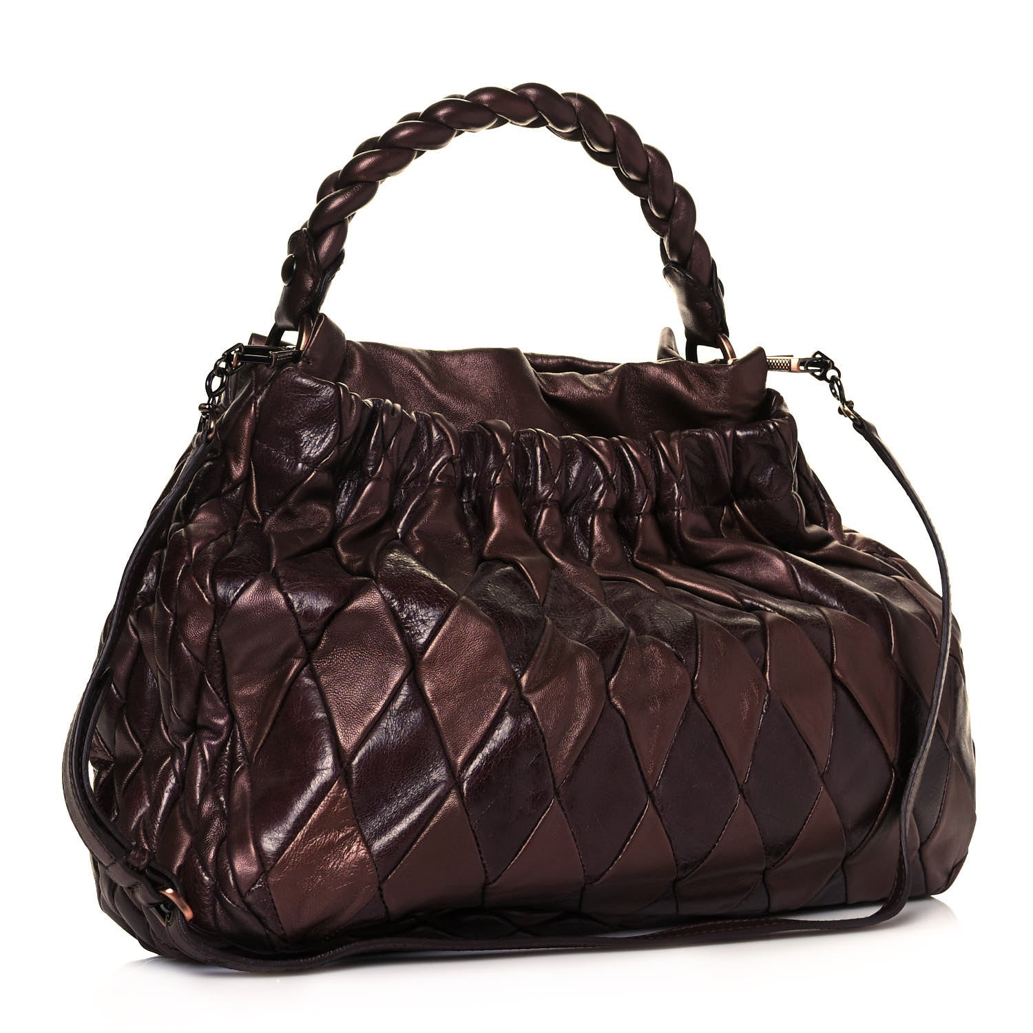 Miu Miu Vitello Patchwork Bag Lampone 2 of 11
