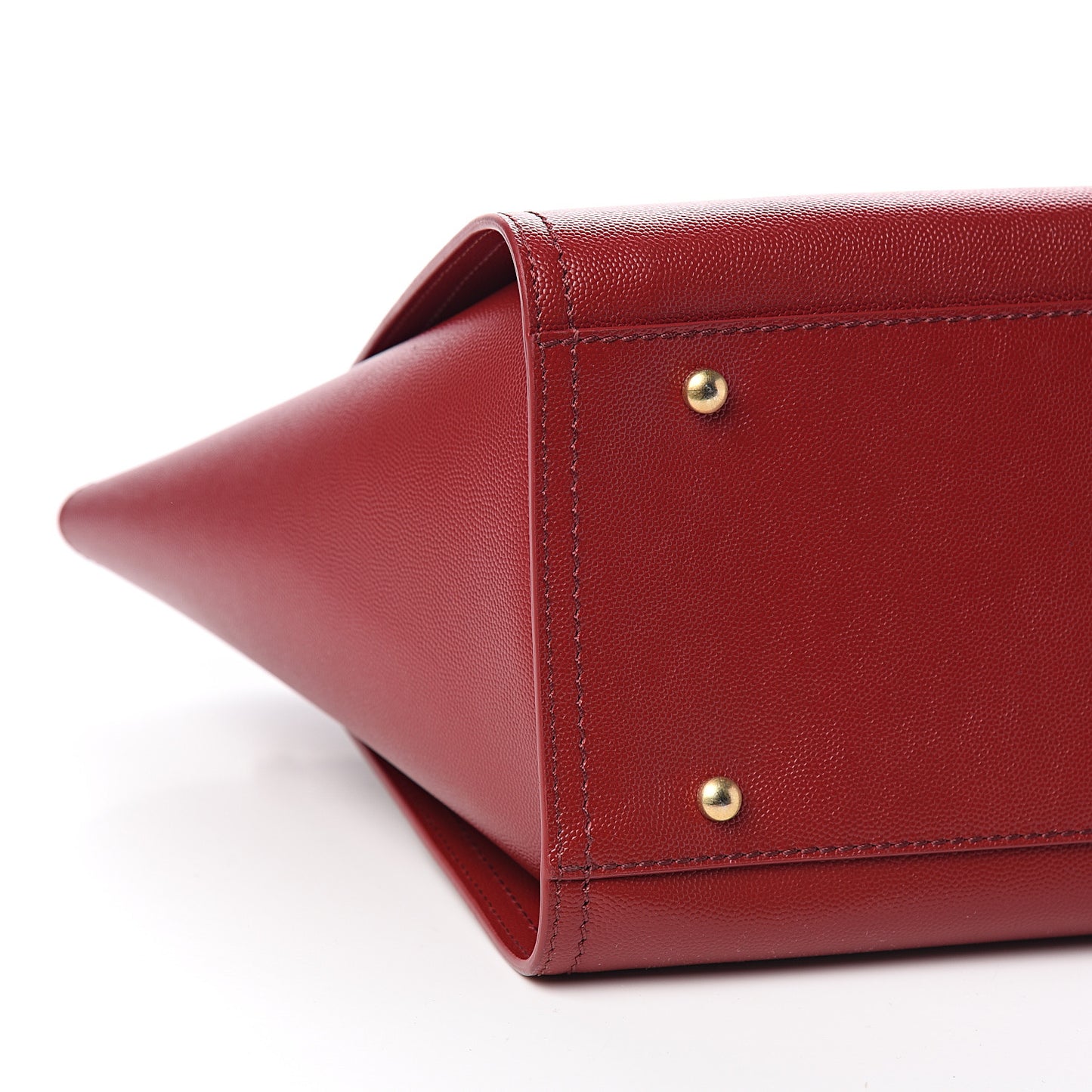 Caviar Small Studded Deauville Tote Red