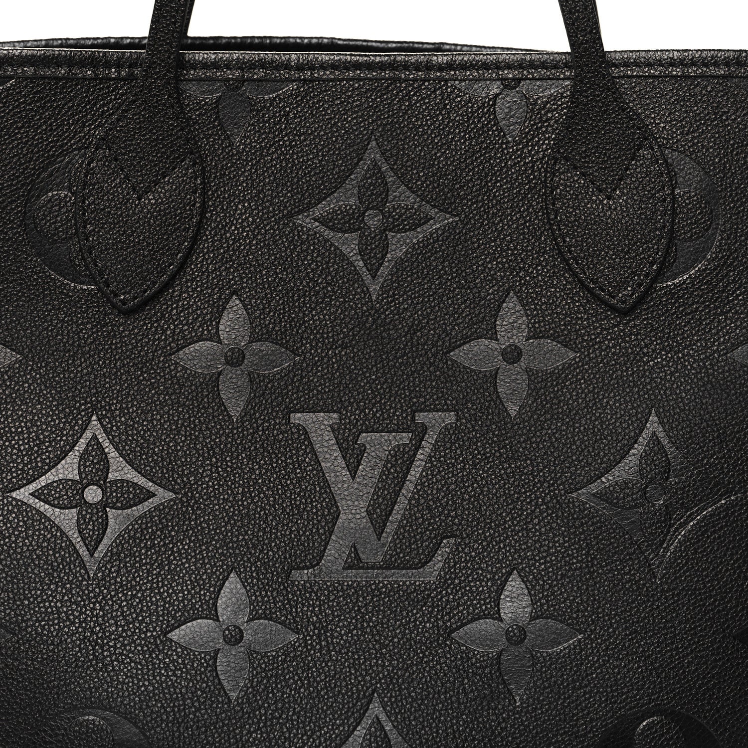 Louis Vuitton Empreinte Monogram Giant Neverfull MM Black 7 of 9