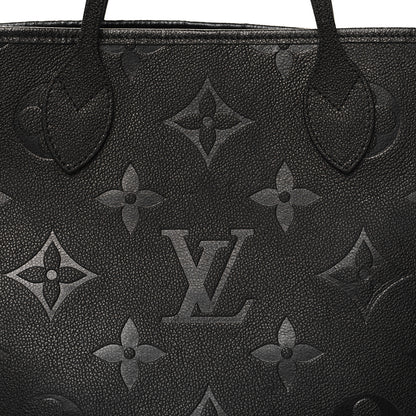 Louis Vuitton Empreinte Monogram Giant Neverfull MM Black 7 of 9