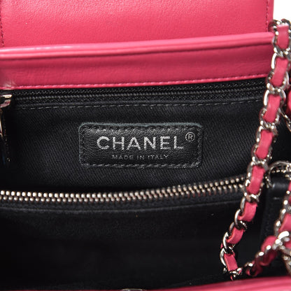 Chanel Patent Quilted Small Coco Shine Accordion Flap Pink 6 of 7