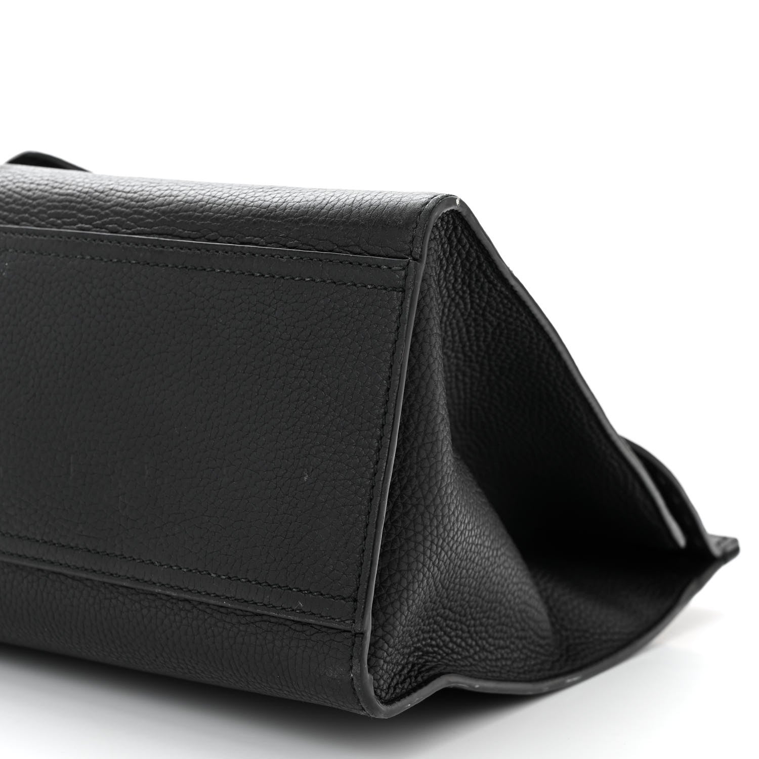 Gucci Calfskin Medium GG Marmont Top Handle Bag Black 10 of 12