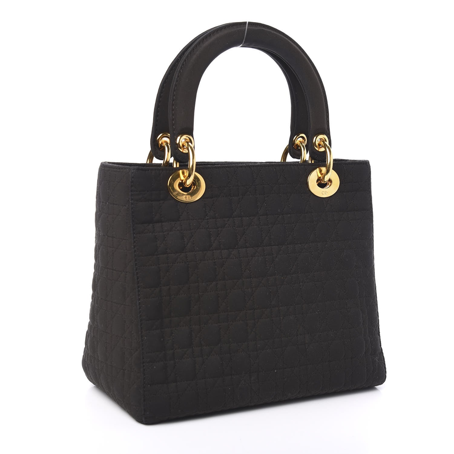 Christian Dior Nylon Cannage Medium Lady Dior Black 2 of 9
