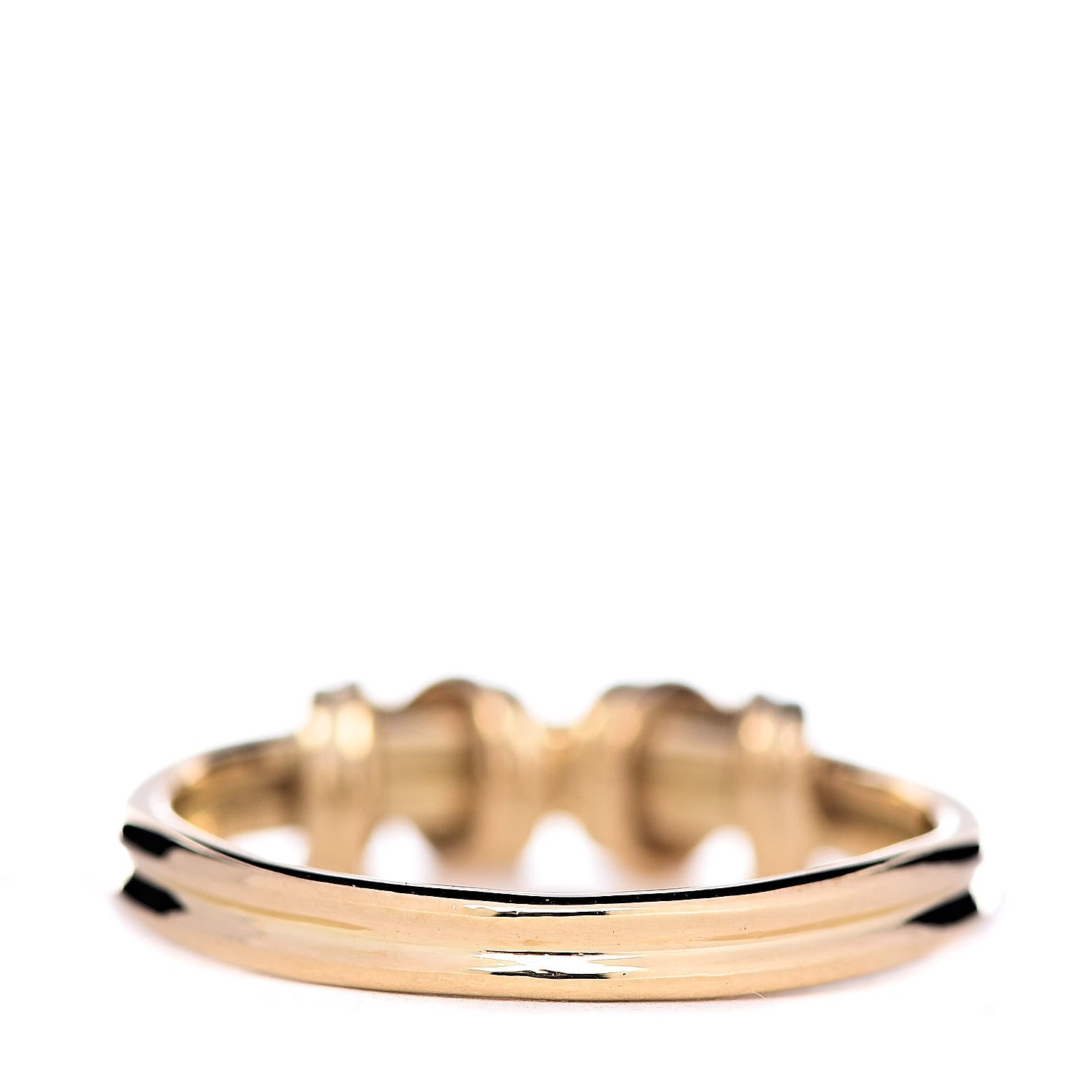 Tiffany 18K Yellow Gold Signature Double X Ring 52 6 4 of 5