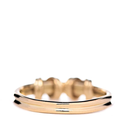 Tiffany 18K Yellow Gold Signature Double X Ring 52 6 4 of 5
