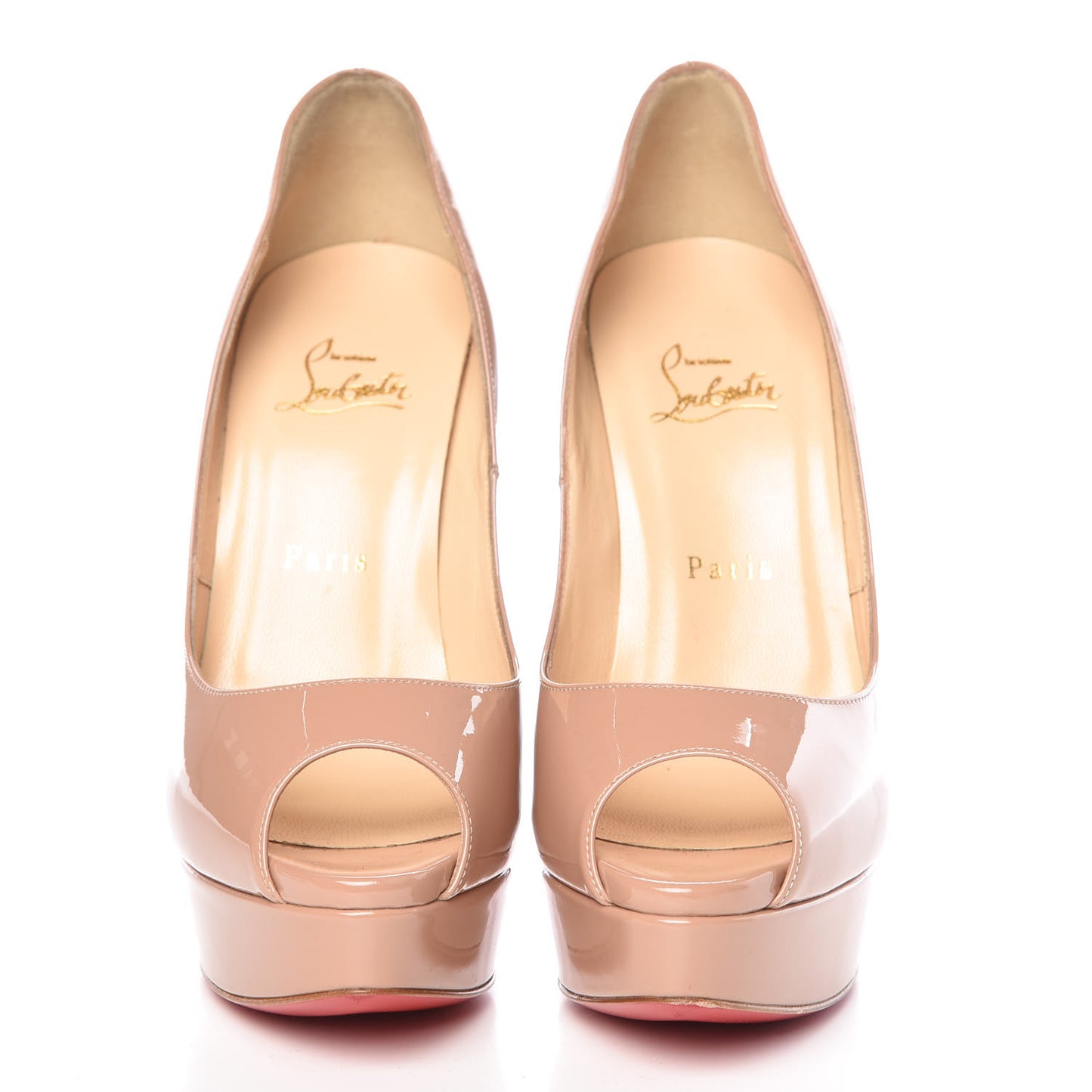 Patent Lady Peep 150 Pumps 39.5 Nude