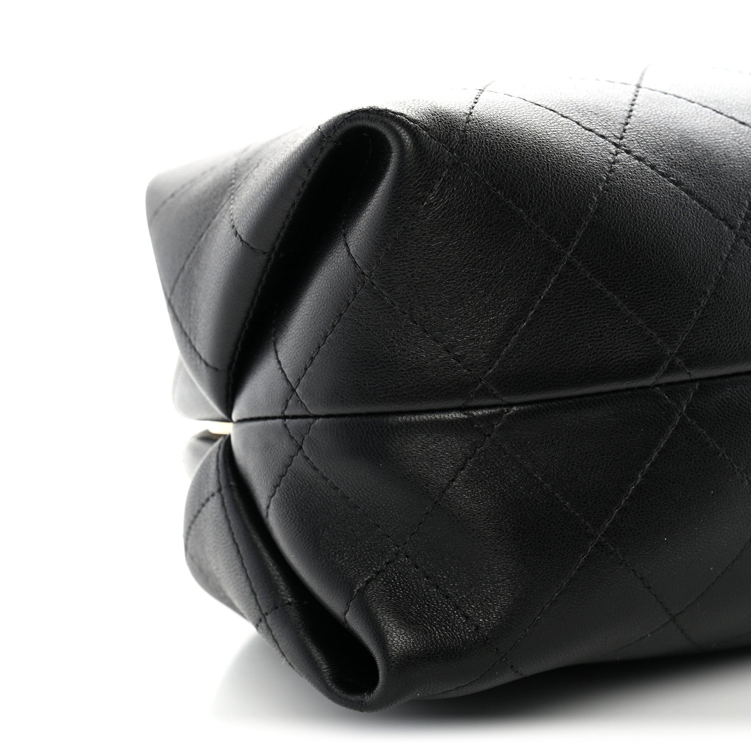 Chanel Lambskin Stitched Clutch With Chain Black 9 of 11