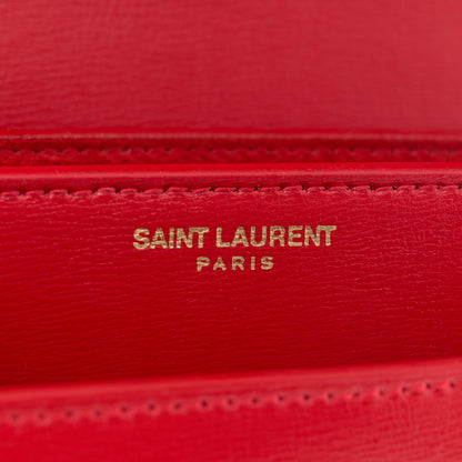 Saint Laurent Calfskin Medium Monogram Sunset Rouge Eros 5 of 9