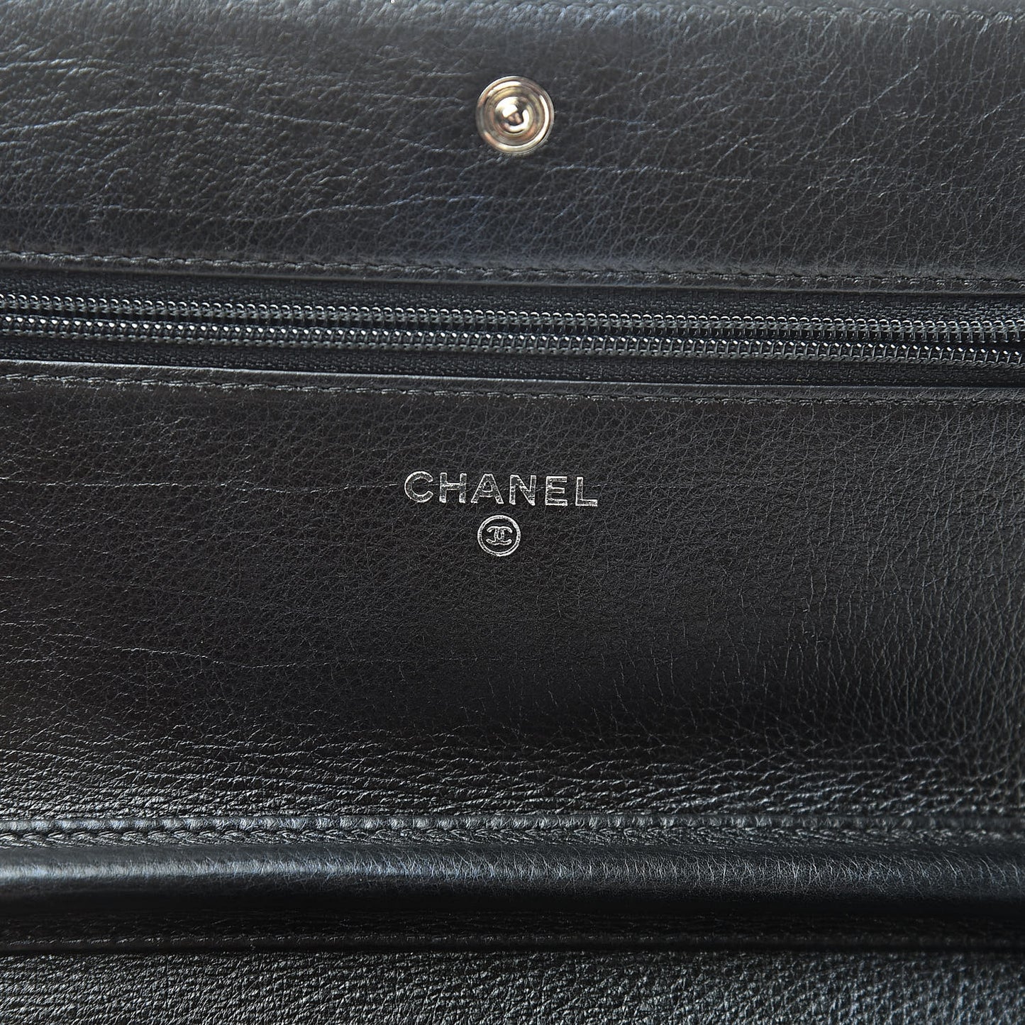 Aged Calfskin Calfskin Quilted Boy Wallet On Chain WOC Black