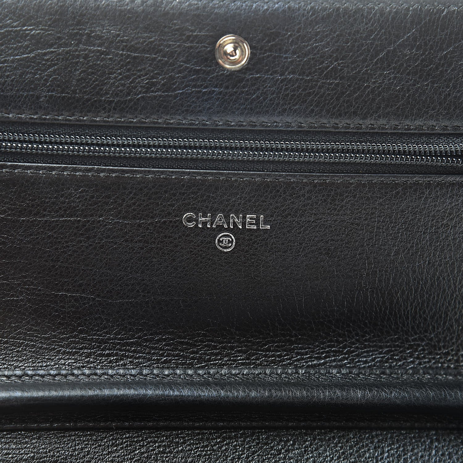 Chanel Aged Calfskin Calfskin Quilted Boy Wallet On Chain WOC Black 6 of 13
