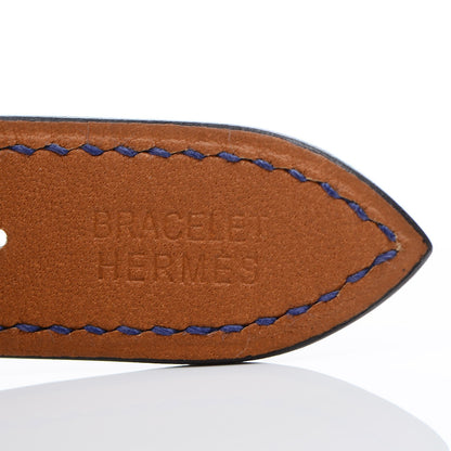 Hermes Stainless Steel Swift 41mm Arceau Automatic Watch Bleu Electrique 7 of 8
