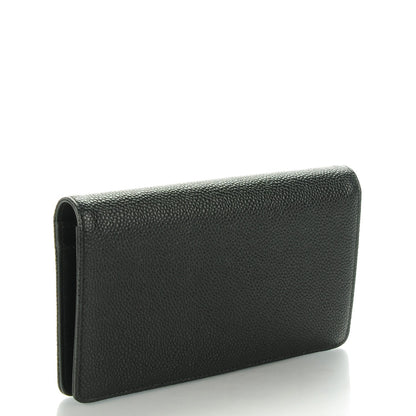 Chanel Caviar Timeless CC Yen Wallet Black 3 of 8