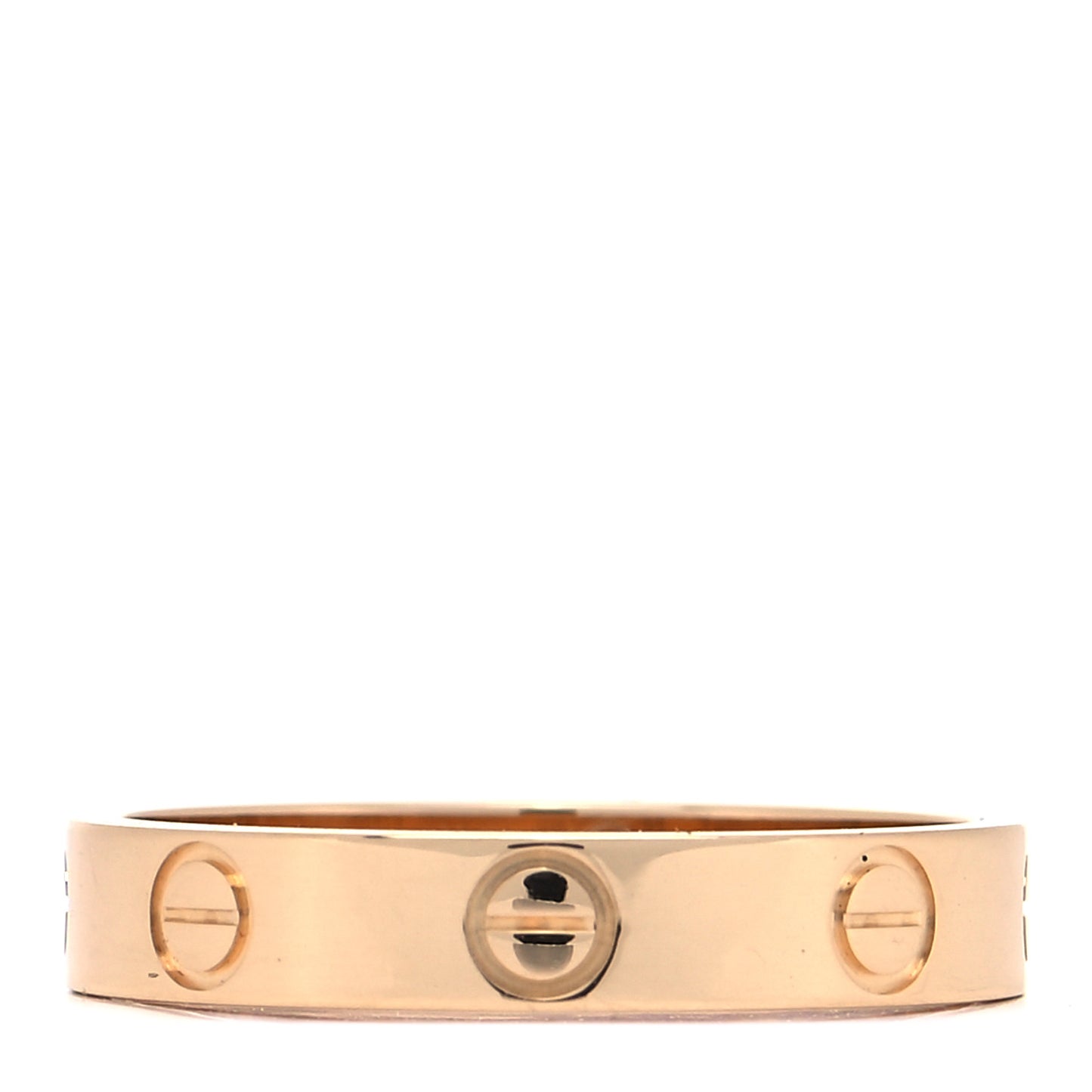 18K Yellow Gold 3.5mm LOVE Wedding Band Ring 54 6.75