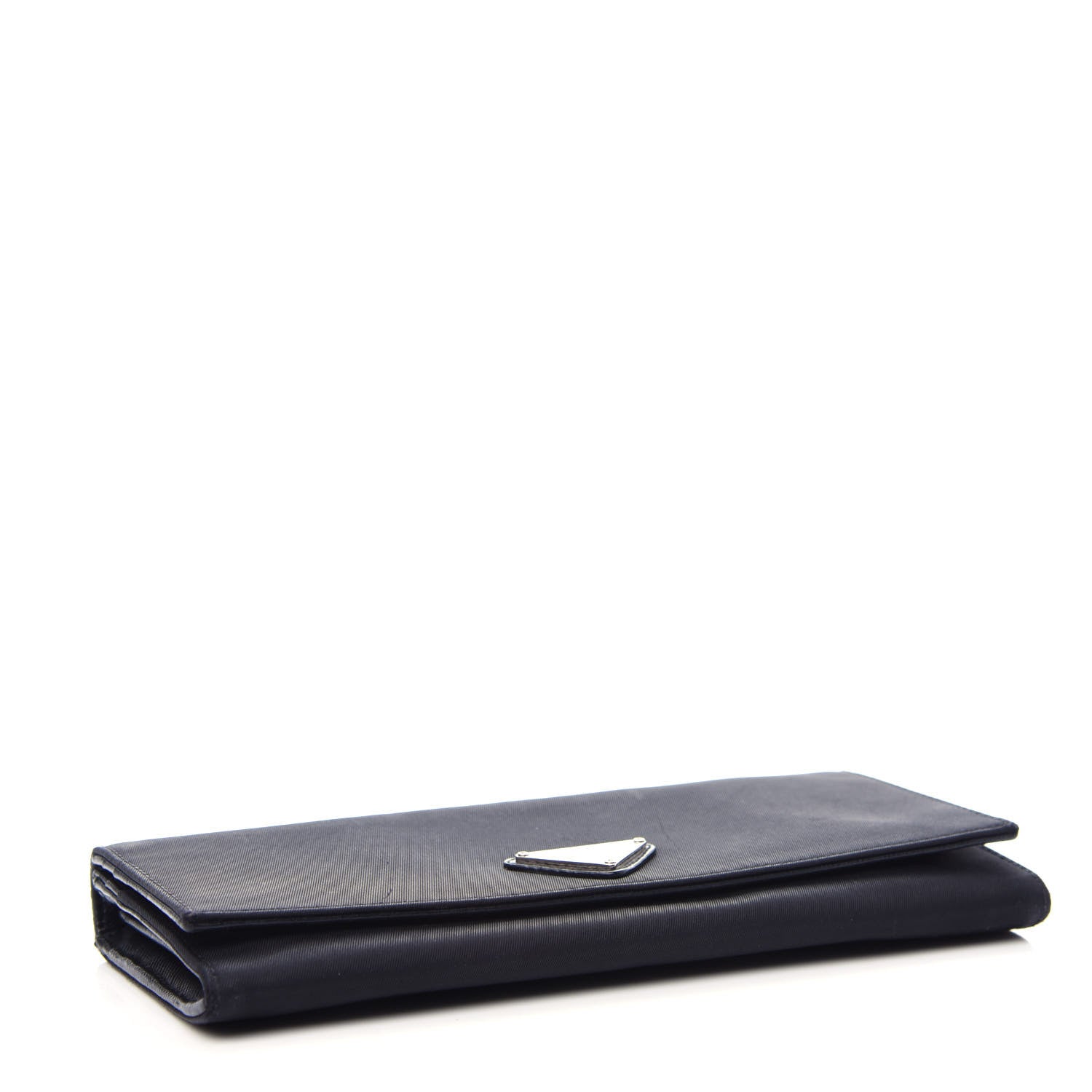 Prada Tessuto Nylon Continental Flap Wallet Black 4 of 8