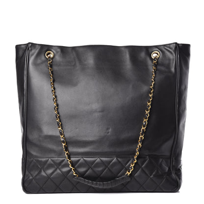 Chanel Lambskin Shopping Tote Black 1 of 12