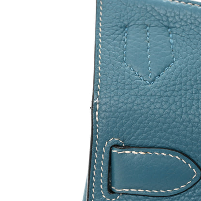 Hermes Taurillon Clemence Jypsiere 31 Blue Jean 11 of 11